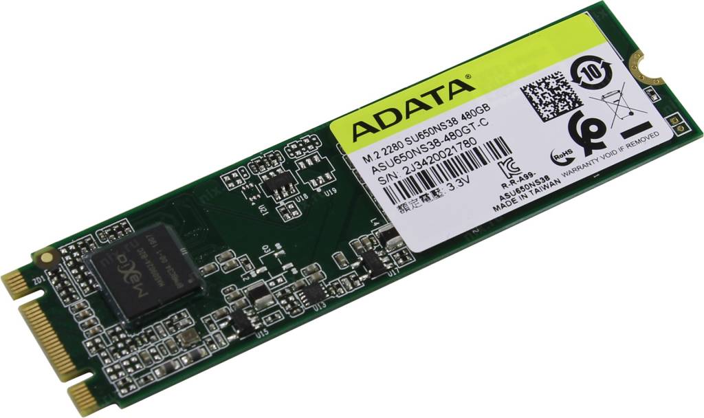   SSD 480 Gb M.2 2280 B&M SATA-III ADATA Ultimate SU650 [ASU650NS38-480GT-C]