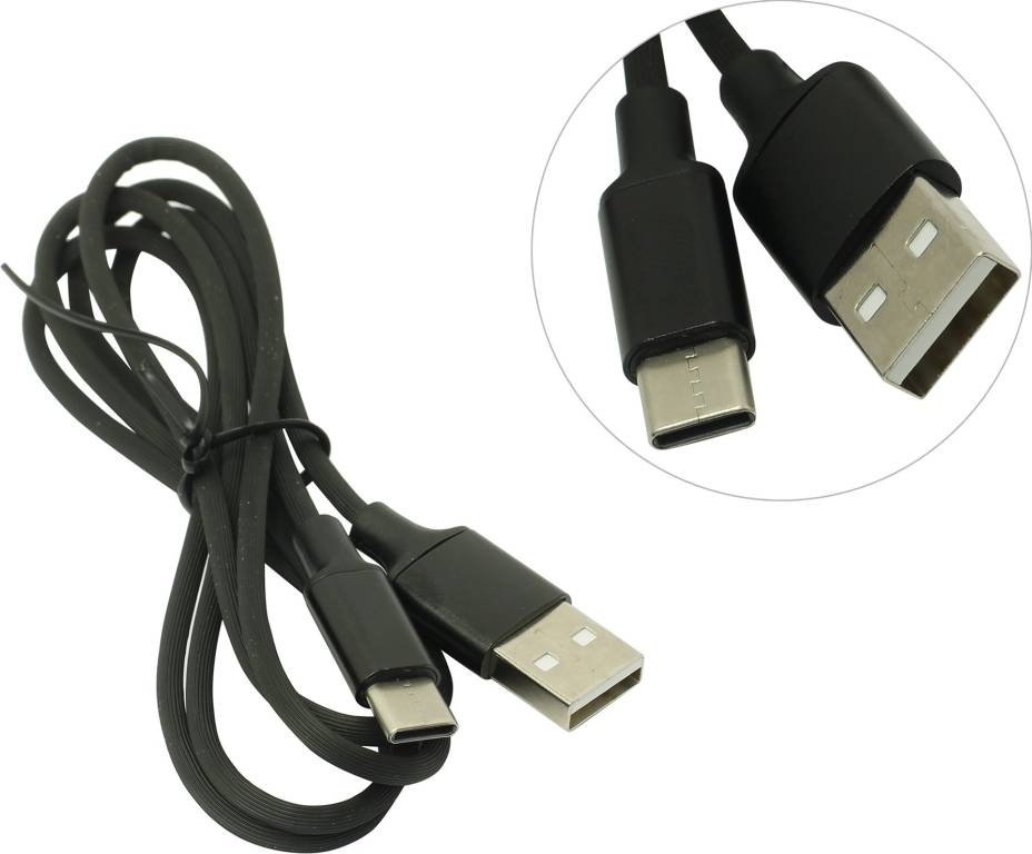   USB 2.0 AM - > USB-C M 1 Jet.A [JA-DC34 1 Black]