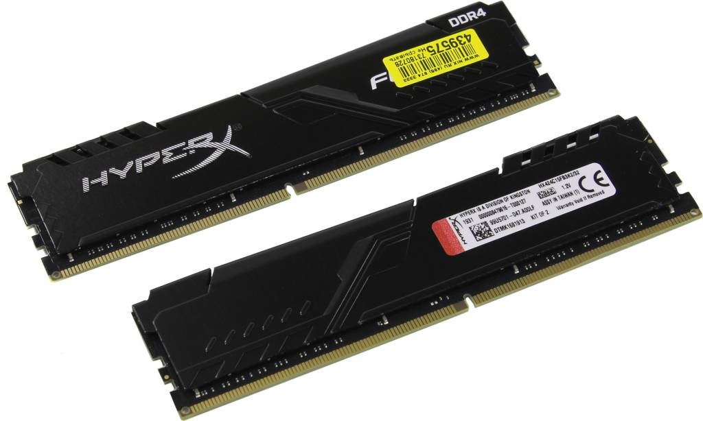    DDR4 DIMM 32Gb PC-19200 Kingston HyperX Fury [HX424C15FB3K2/32] KIT 2*16Gb CL15
