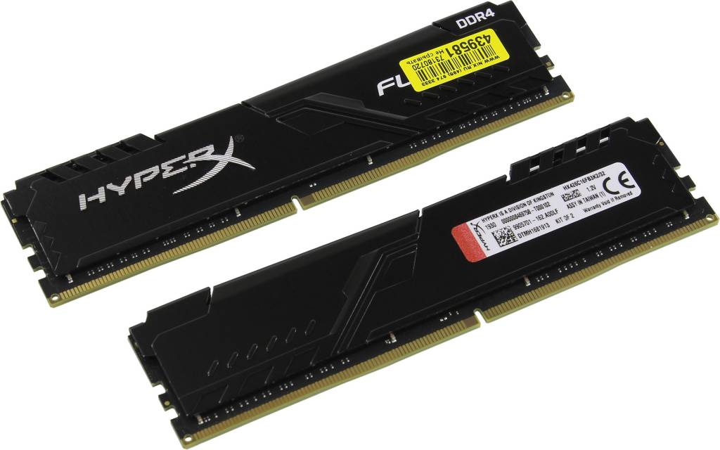    DDR4 DIMM 32Gb PC-21300 Kingston HyperX Fury [HX426C16FB3K2/32] KIT 2*16Gb CL16