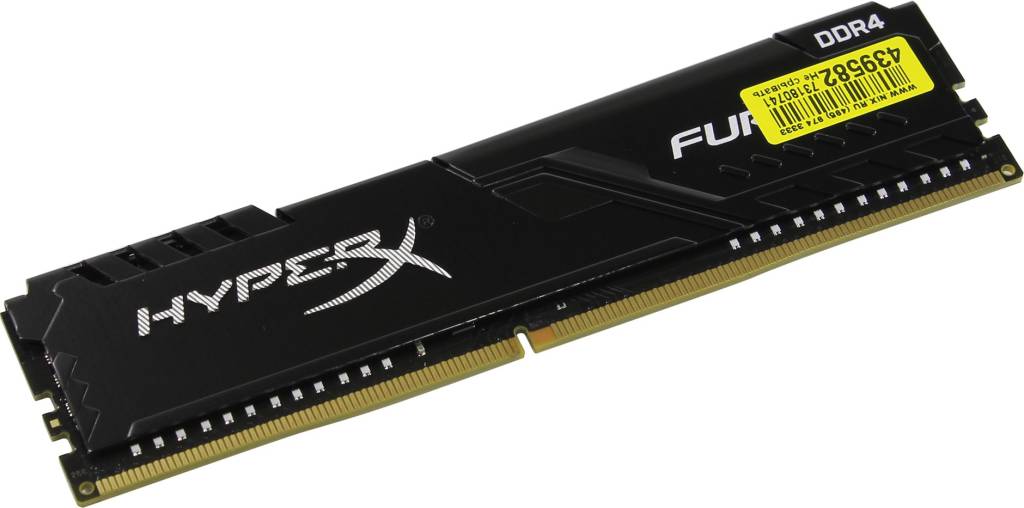    DDR4 DIMM  4Gb PC-24000 Kingston HyperX Fury [HX430C15FB3/4] CL15
