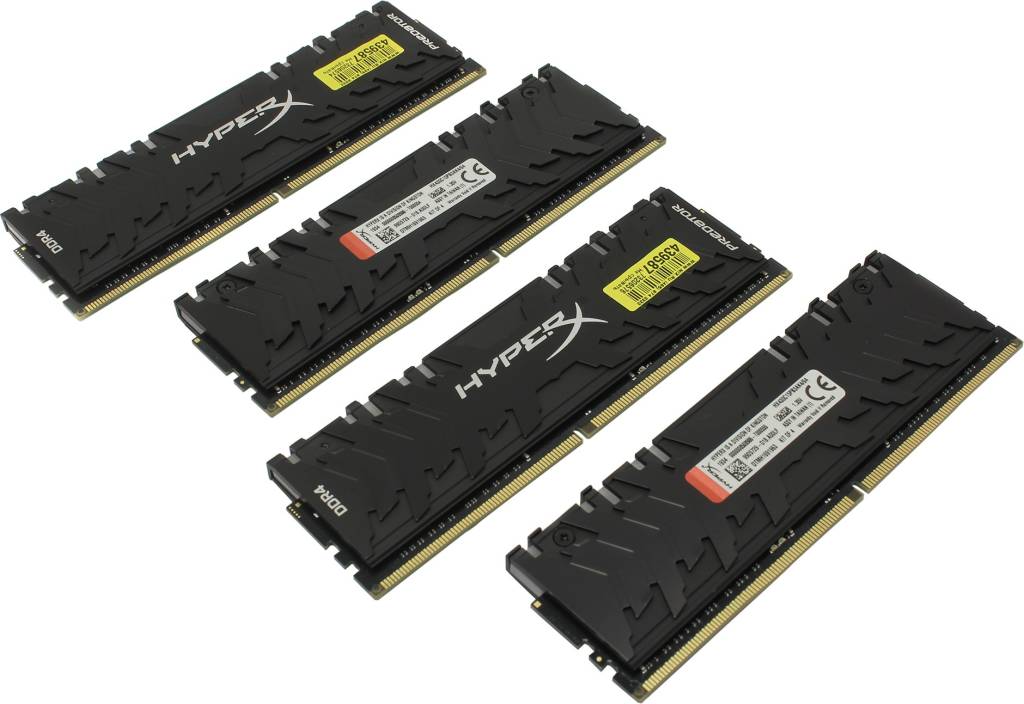    DDR4 DIMM 64Gb PC-24000 Kingston HyperX Predator [HX430C15PB3AK4/64]  KIT4*16Gb CL15
