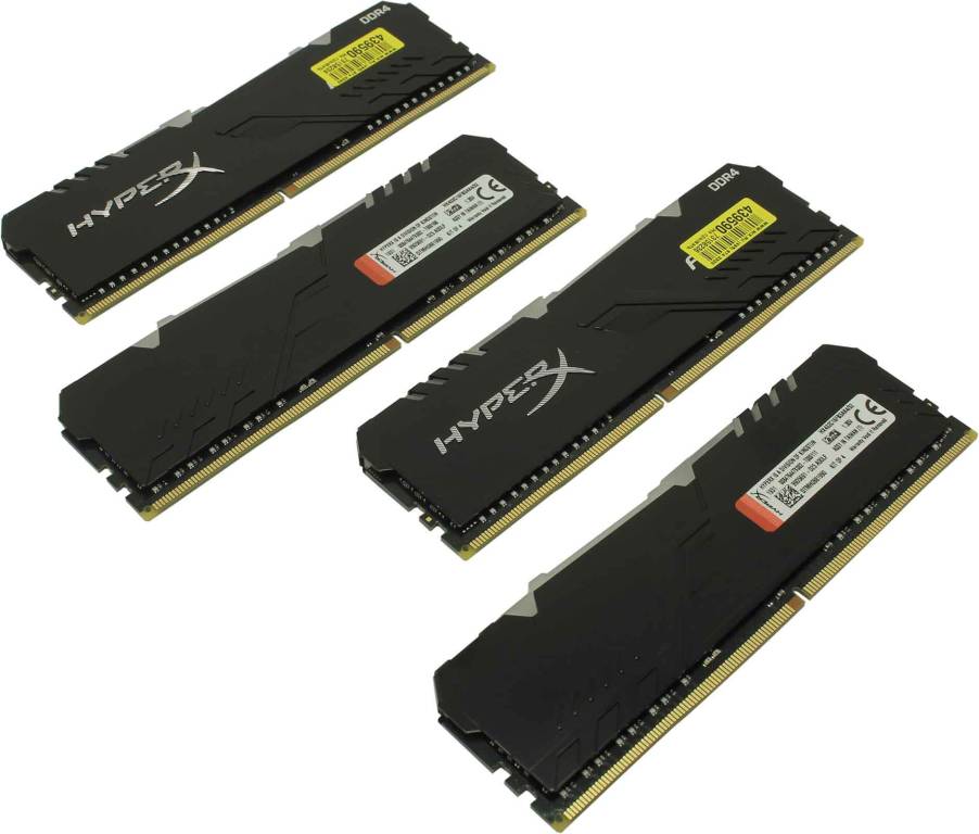    DDR4 DIMM 32Gb PC-25600 Kingston HyperX Fury [HX432C16FB3AK4/32] KIT 4*8Gb] CL16