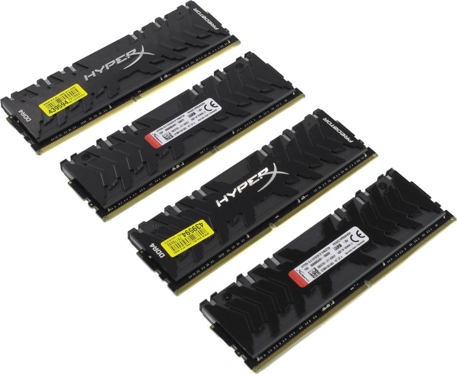    DDR4 DIMM 64Gb PC-25600 Kingston HyperX Predator [HX432C16PB3AK4/64] KIT4*16Gb CL16