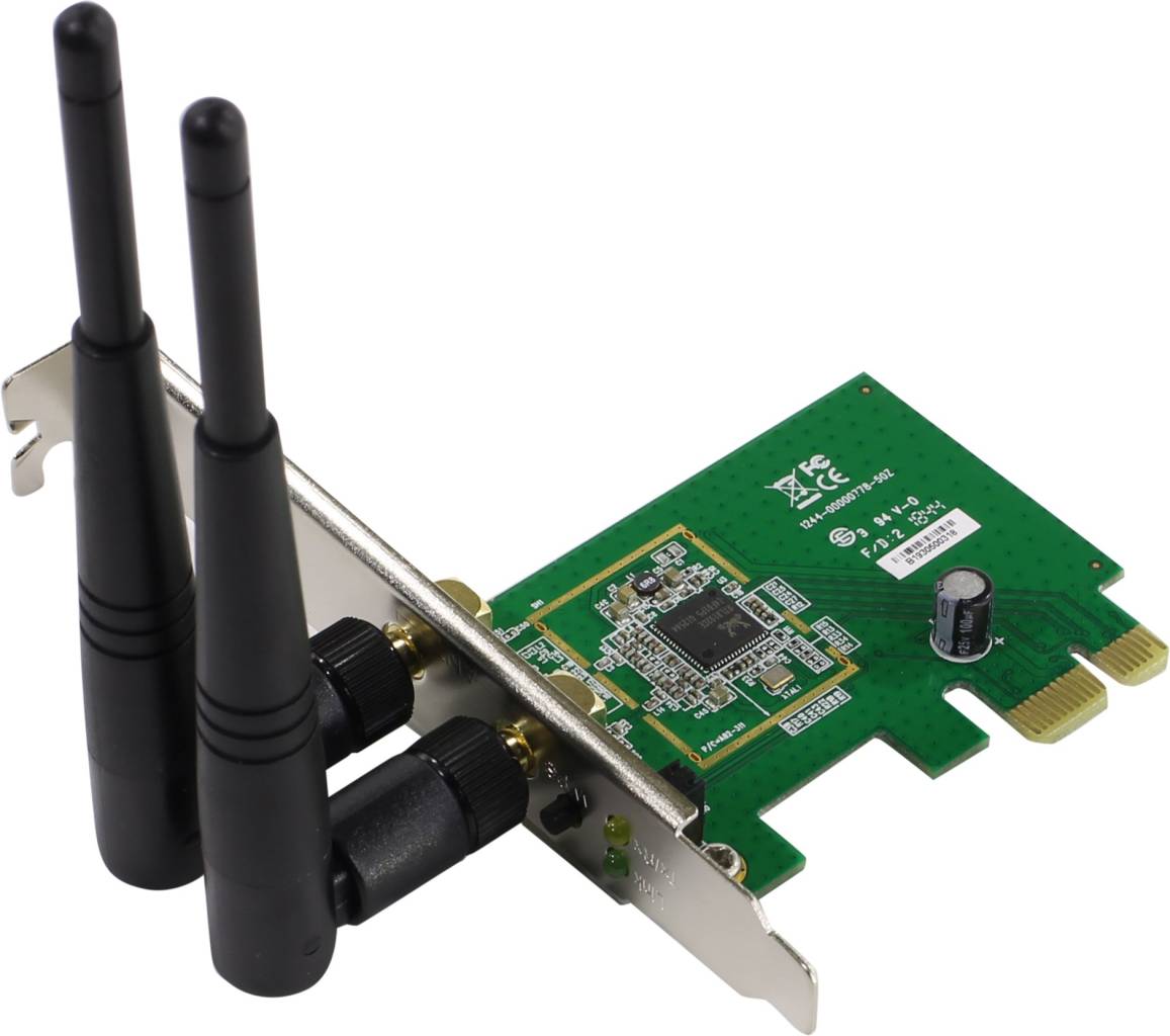    PCI-E Edimax [EW-7612PIN V2] Wireless Adapter (802.11b/g/n, 300Mbps)