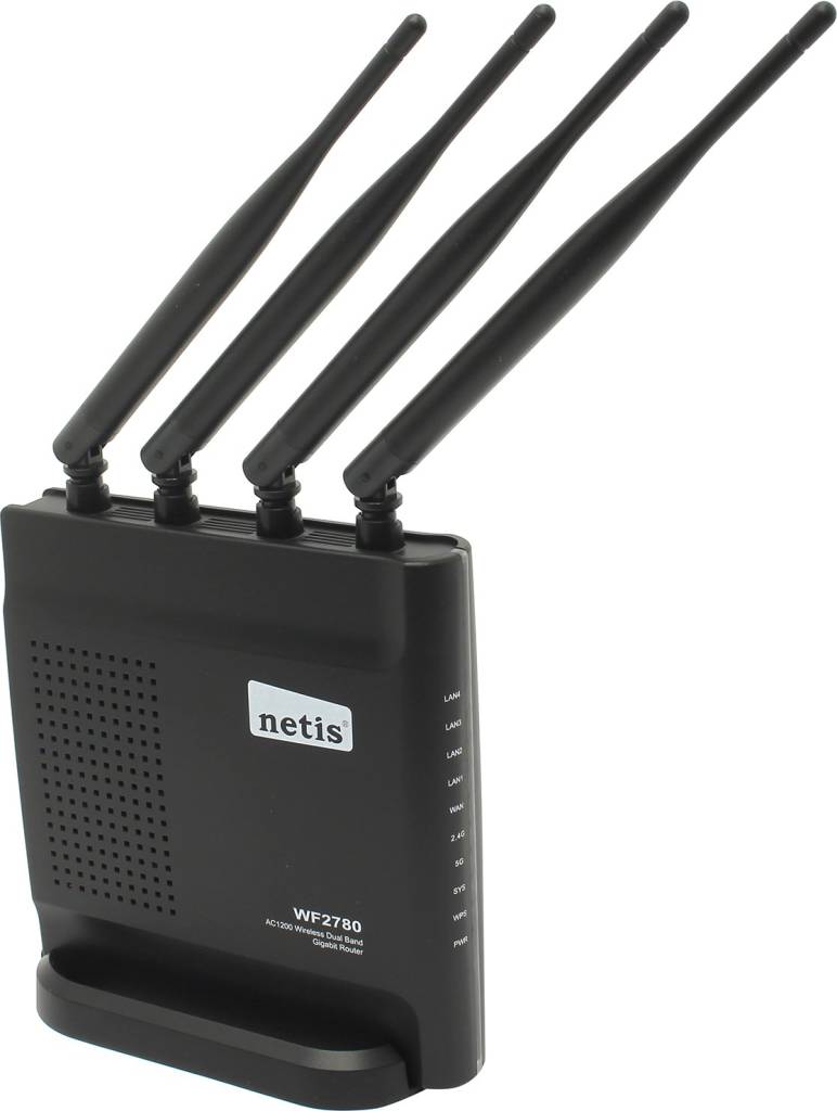   netis[WF2780]Wireless Dual Band Router Gigabit Router(4UTP 1000Mbps,1WAN,802.11a/b/g/n
