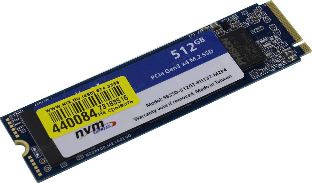   SSD 512 Gb M.2 2280 M Smartbuy Stream E13T [SBSSD-512GT-PH13T-M2P4] 3D TLC