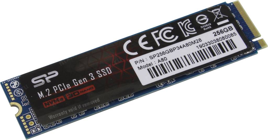   SSD 256 Gb M.2 2280 M Silicon Power [SP256GBP34A80M28]