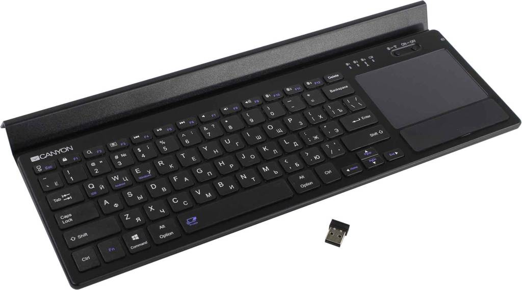   Bluetooth CANYON [CND-HBTK7] Black 78+TouchPad, 