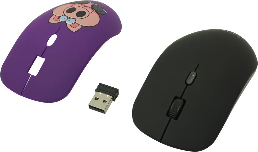   USB CANYON Wireless Optical Mouse [CND-CMSW401PB] Black (RTL) 4.( )