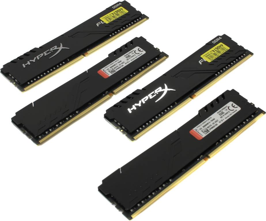    DDR4 DIMM 16Gb PC-21300 Kingston HyperX Fury [HX426C16FB3K4/16] KIT 4*4Gb CL16