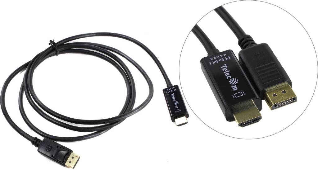  - DisplayPort (M) - > HDMI (M) Telecom [TA811-1.8]