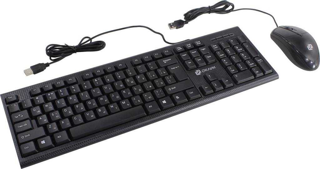  OKLICK Keyboard & Optical Mouse[640M]Black(-,USB+ 3,Roll,USB)[1102281]