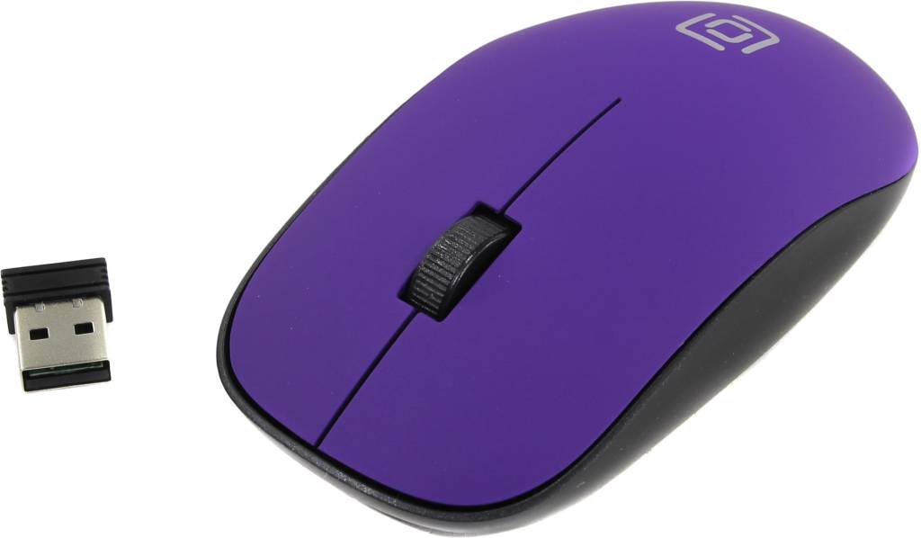   USB OKLICK Wireless Optical Mouse [515MW] [Black&Purple] (RTL) 3.( ) [1083058]