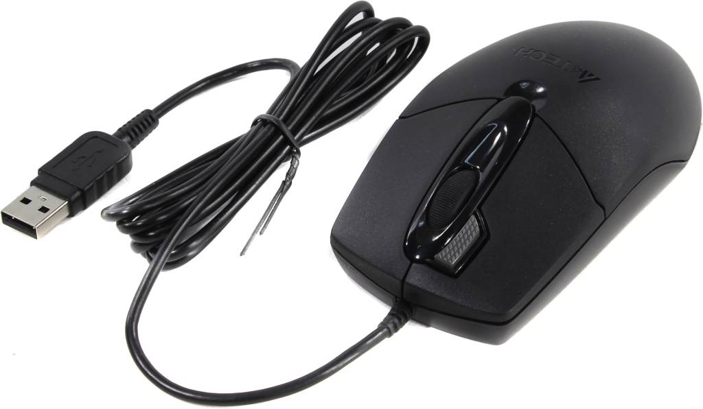   USB A4Tech Optical Mouse [OP-730D-Black] (RTL) 4.( )