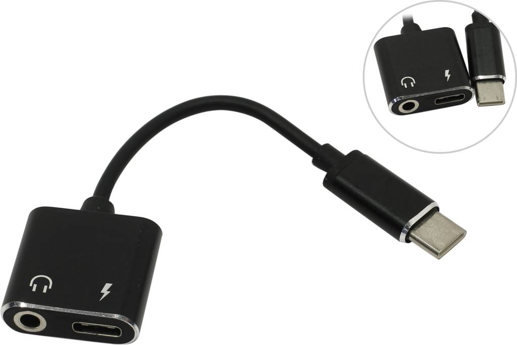 купить Переходник USB-CM - > Jack3.5-F+USB-CF  Smartbuy [A-835-C-new]