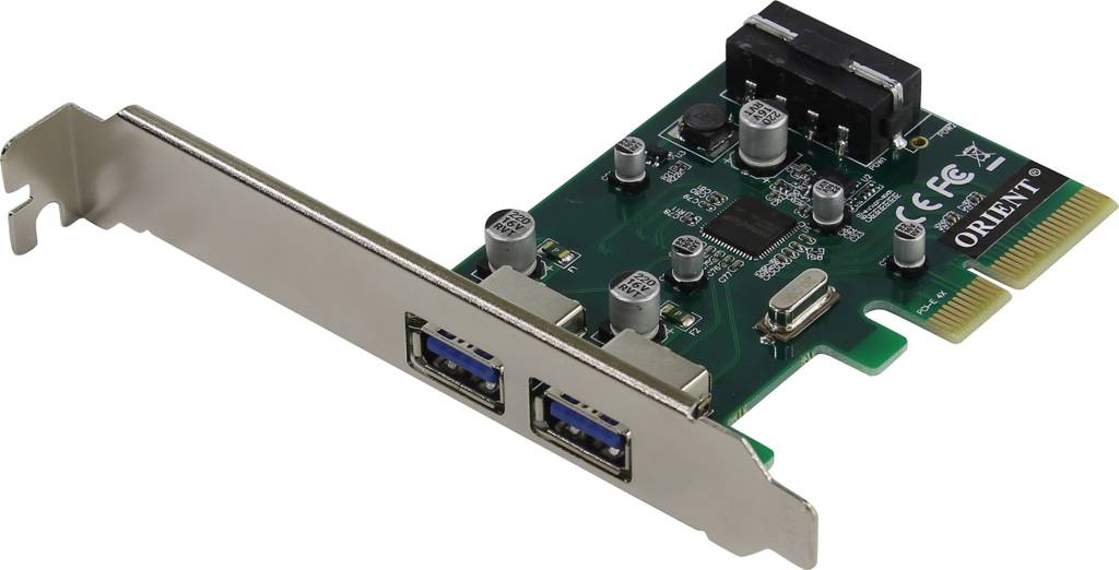   PCI-Ex4 USB3.1-C, 2 port-ext  Orient [AM-31U2PE-2A] (OEM)