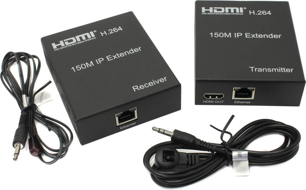 купить Удлинитель Orient[VE046]HDMI Extender(HDMI 19M- >RJ45- >HDMI 19M,до 150м,передача ИК сигналов)