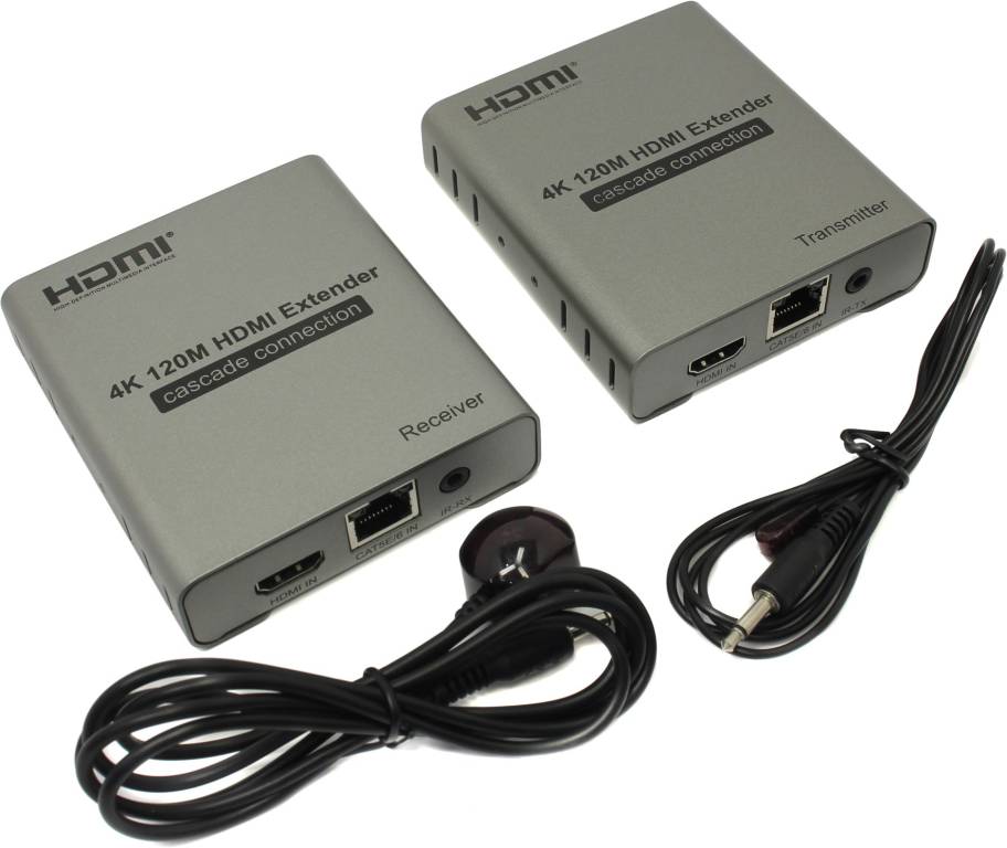   Orient[VE048]HDMI Extender(HDMI 19M- >RJ45- >HDMI 19M, 120,  )