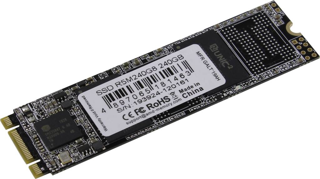   SSD 240 Gb M.2 2280 B&M SATA-III AMD Radeon R5 [R5M240G8] 3D TLC
