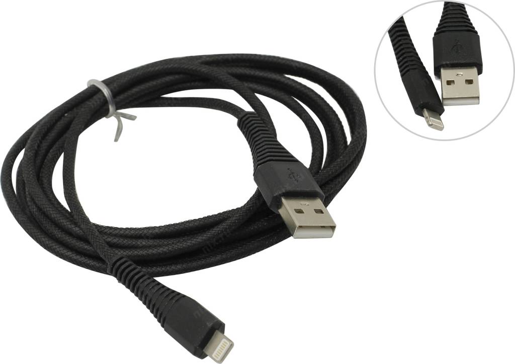 купить Кабель USB AM-- >Lightning 2м Smartbuy [iK-520n-2-k]