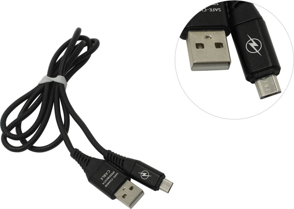   USB AM-- >micro-B 1 Smartbuy [iK-12ERG black]