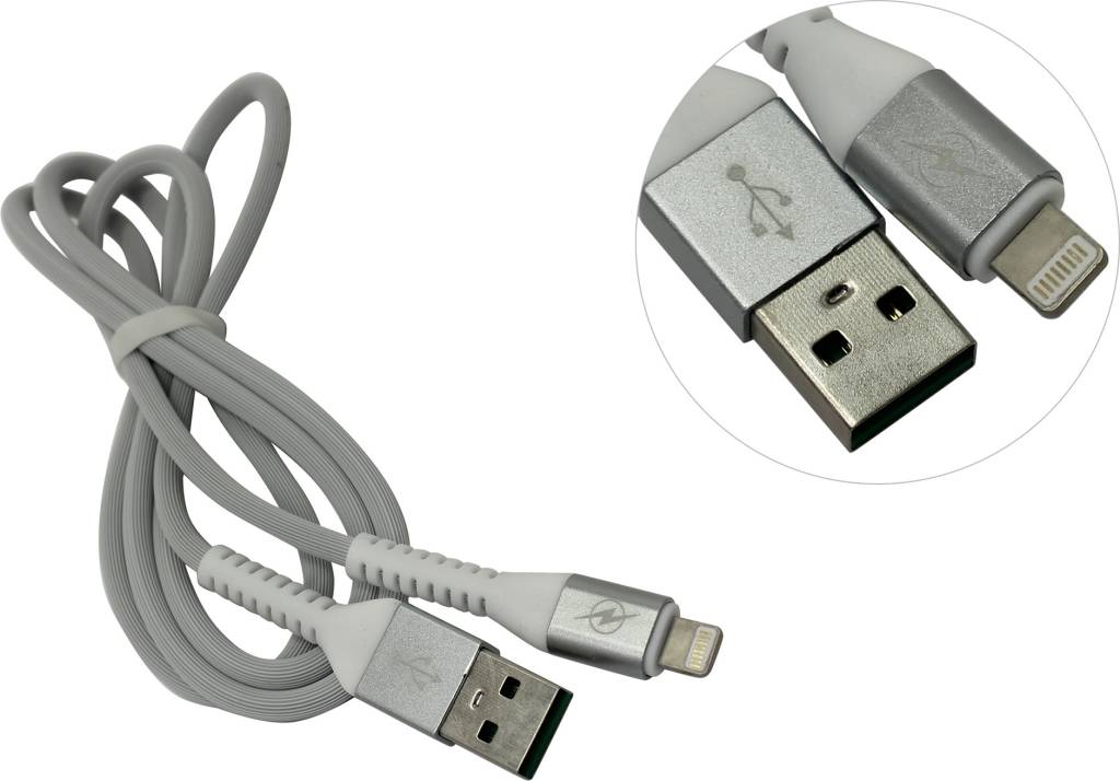   USB AM-- >micro-B 1 Smartbuy [iK-12FL white]