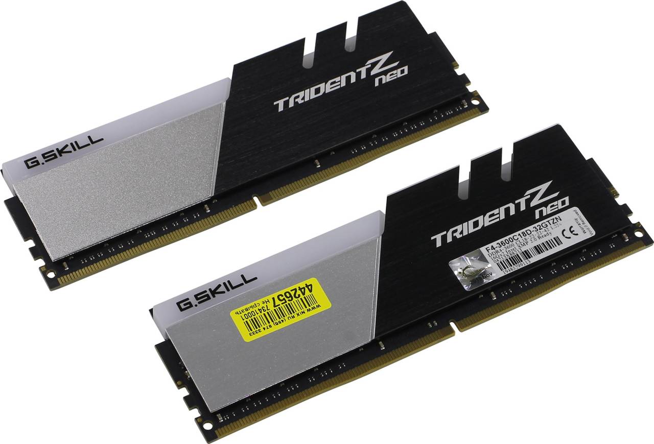    DDR4 DIMM 32Gb PC-28800 G.Skill TridentZ neo [F4-3600C18D-32GTZN] KIT 2*16Gb CL18