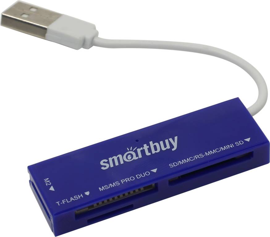   Smartbuy [SBR-717-B] USB2.0 MMC/SDHC/microSDHC/MS(/Pro/Duo/M2) Card Reader/Writer