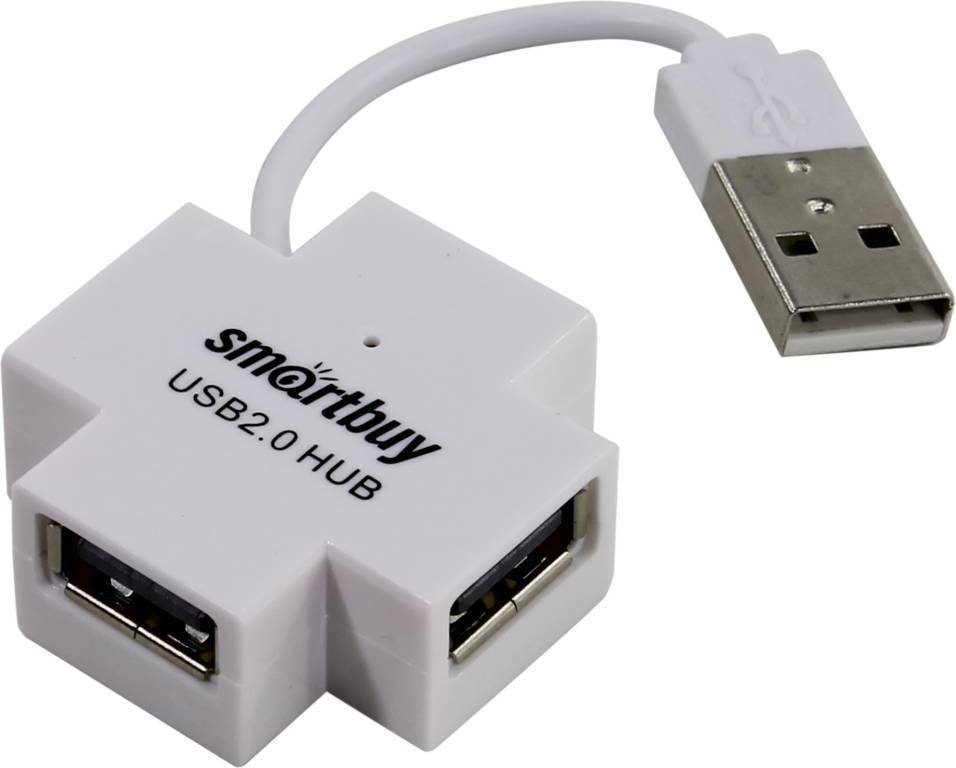   USB2.0 HUB 4-port Smartbuy [SBHA-6900-W]