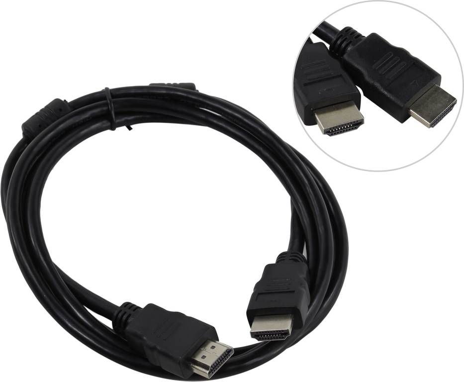 купить Кабель HDMI to HDMI (19M -19M)  1.5м (2 фильтра) ver2.0 Smartbuy [K-352-15-2]