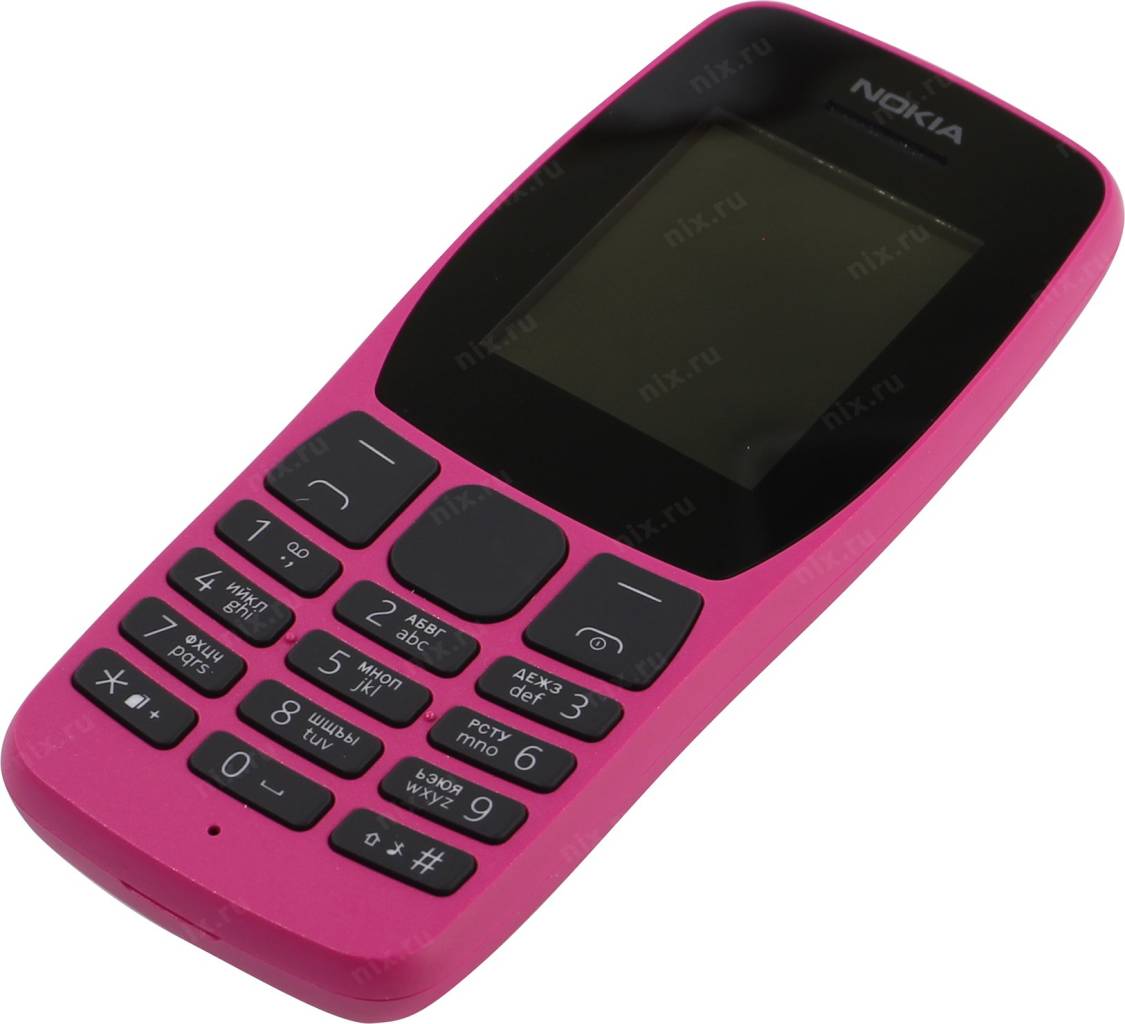   NOKIA 110 DS TA-1192 Pink (DualBand, 1.77 160x128, 4Mb+microSD, 0.3Mpx)