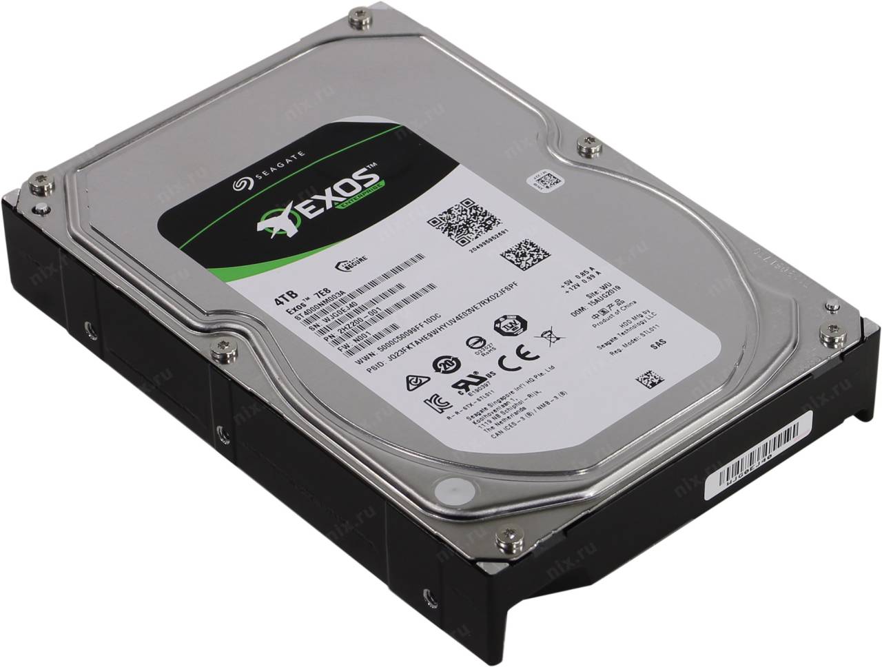 купить Жесткий диск 4 Tb SAS 12Gb/s Seagate Exos 7E8 [ST4000NM003A] 3.5” 7200rpm 256Mb