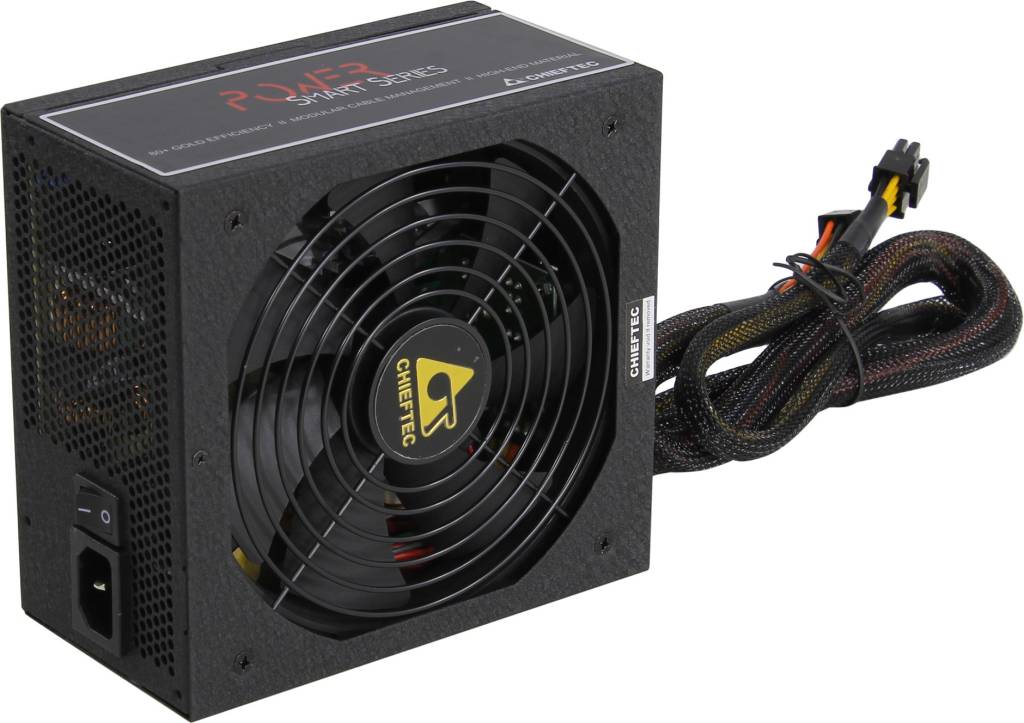    ATX 550W Chieftec Power Smart [GPS-550C] (80 PLUS GOLD, Active PFC, 140mm fan, Cable Ma