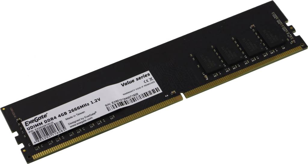    DDR4 DIMM  4Gb PC-21300 ExeGate Value [EX283081RUS]