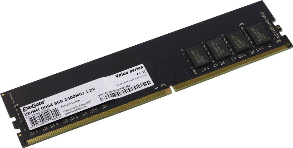   DDR4 DIMM  8Gb PC-19200 ExeGate Value [EX283085RUS]