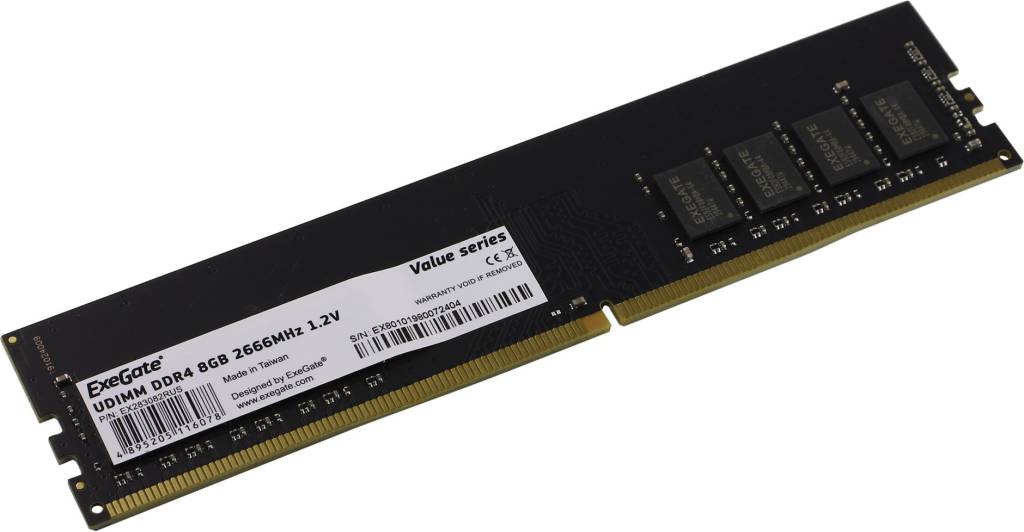    DDR4 DIMM  8Gb PC-21300 ExeGate Value [EX283082RUS]