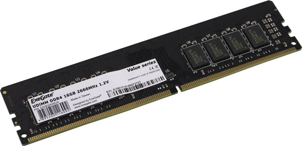    DDR4 DIMM 16Gb PC-21300 ExeGate Value [EX283083RUS]