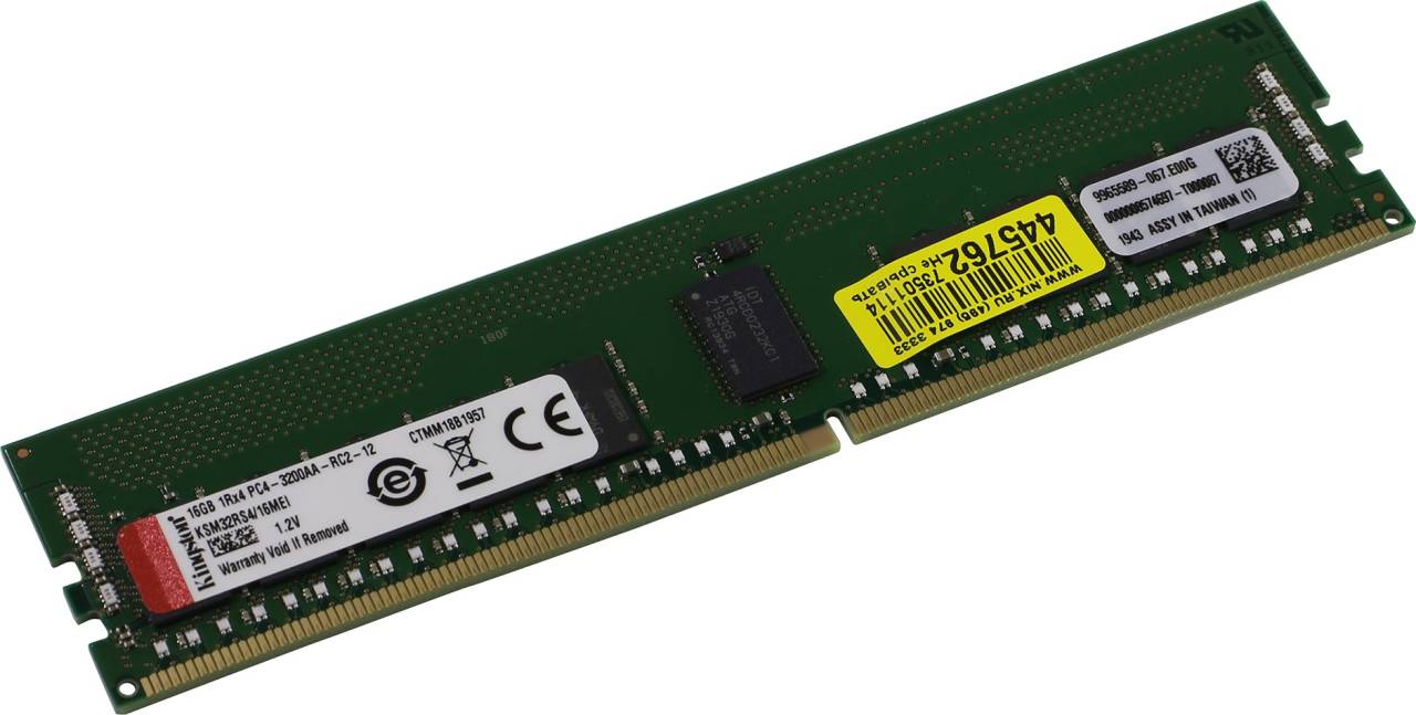    DDR4 RDIMM 16Gb PC-25600 Kingston [KSM32RS4/16MEI] CL22 ECC Registered