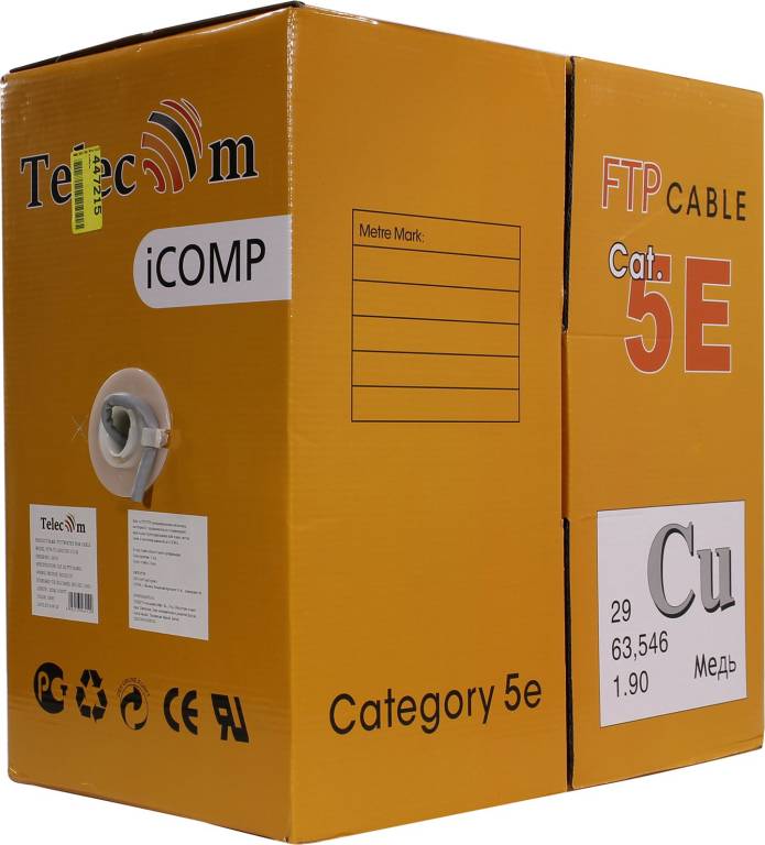   TELECOM CU FTP  . 5e (90 fluke test ) [FTP4-TC1200C5EP-CU-IS] ( 305)