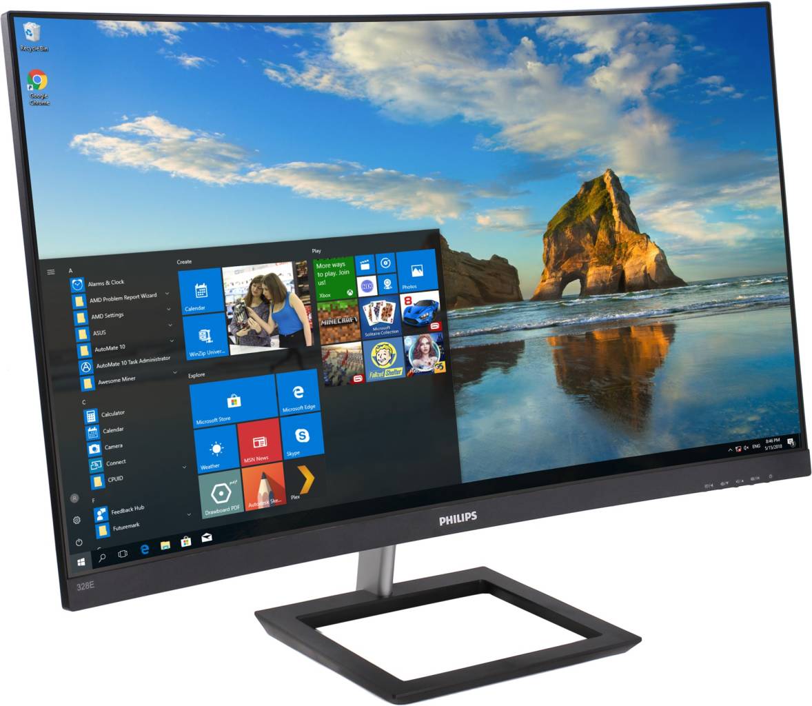   31.5 PHILIPS 328E1CA/01 (Curved LCD, 3840x2160, HDMI, DP)