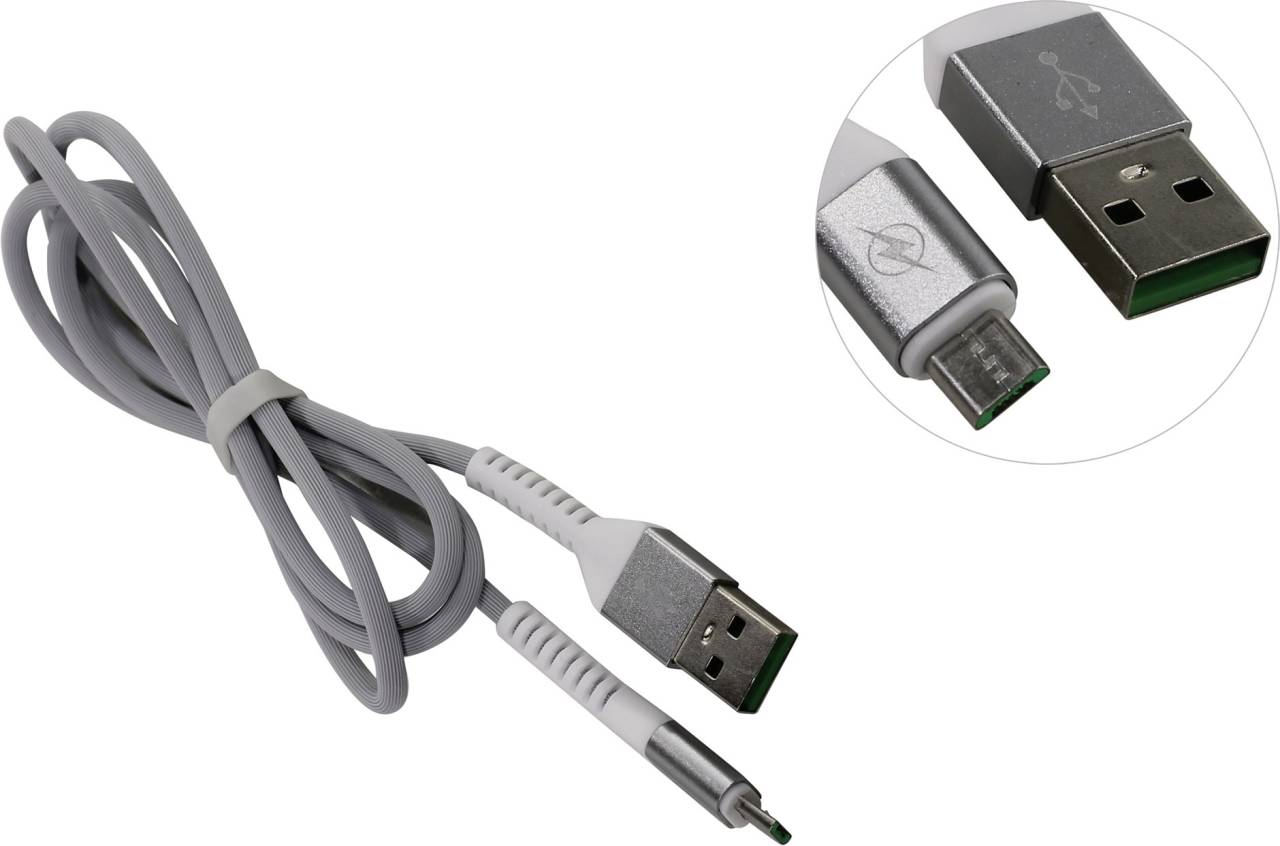   USB AM-- >micro-B 1 Smartbuy [iK-12FLbox white]