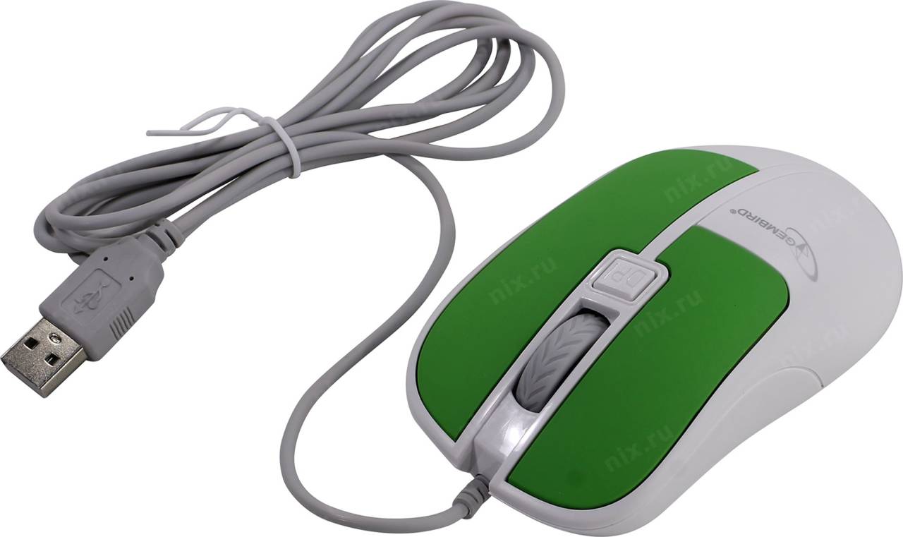   USB Gembird Optical Mouse [MOP-410-GRN] (RTL) 4.( )