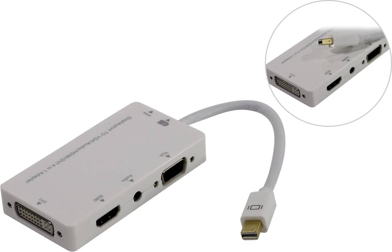  - miniDisplayPort(M) - > HDMI 19(F)/DVI(F)/VGA (15F)+ Orient [C331W]