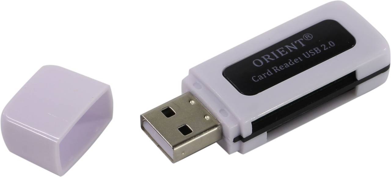  Orient [CR-011B] USB2.0 SD/microSD/MS Duo/M2 Card Reader/Writer
