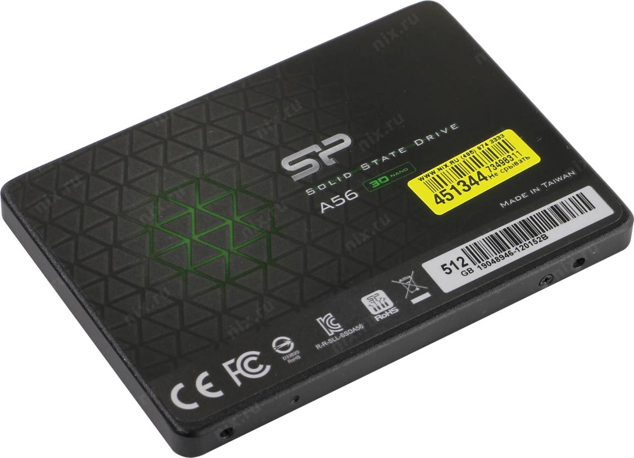   SSD 512 Gb SATA-III Silicon Power A56 [SP512GBSS3A56A25RM] 2.5