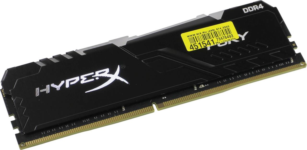    DDR4 DIMM 16Gb PC-28800 Kingston HyperX Fury [HX436C17FB3A/16] CL17