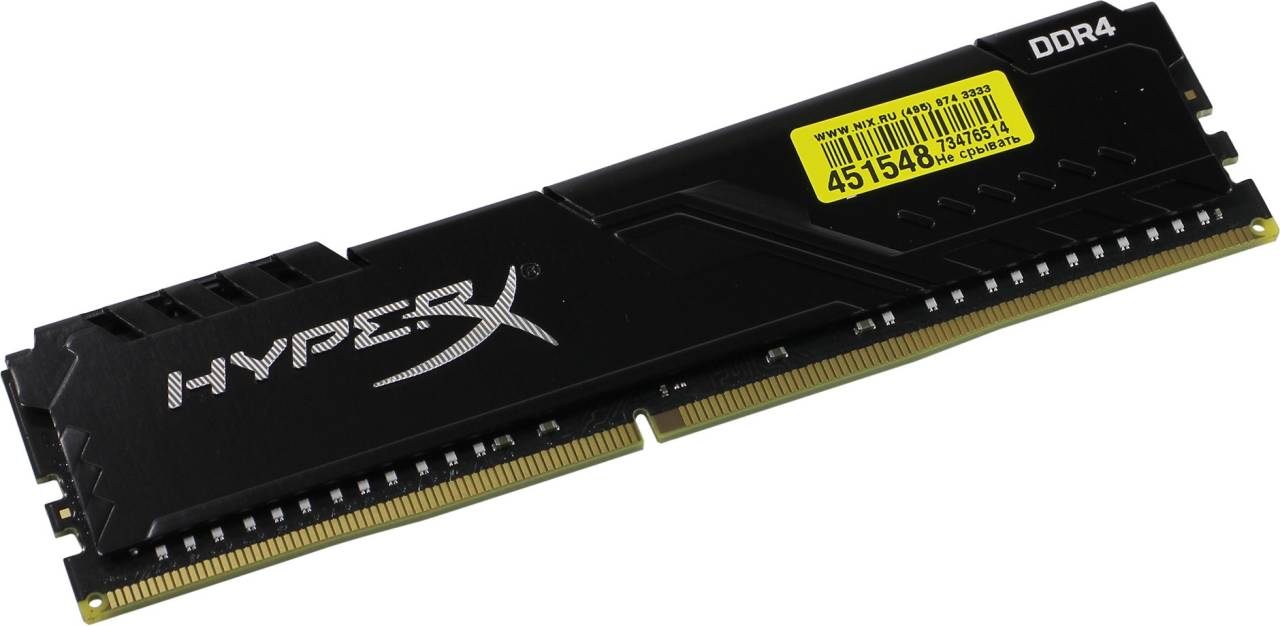    DDR4 DIMM 32Gb PC-25600 Kingston HyperX Fury [HX432C16FB3/32] CL16