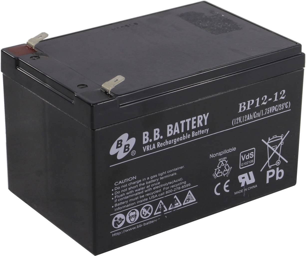   12v   12Ah B.B. Battery BP12-12  UPS