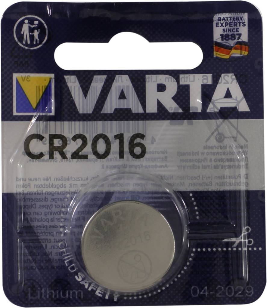  .  VARTA CR2016 (Li, 3V)